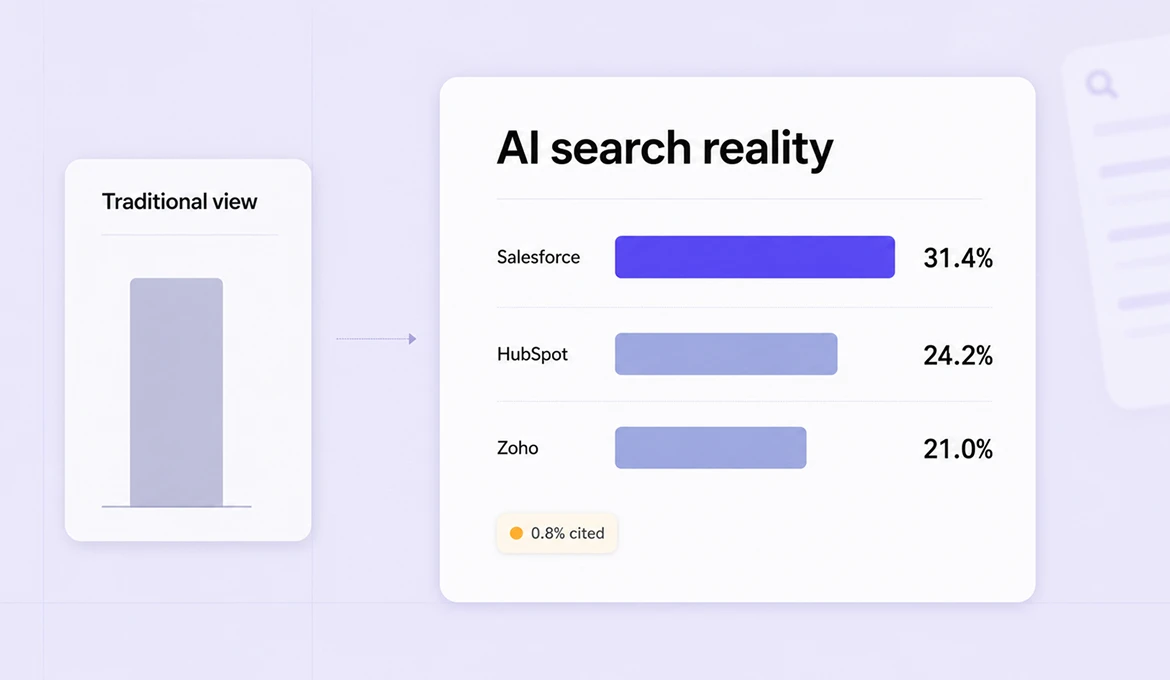 Salesforce vs. HubSpot: Who's Dominating CRM AI Search? (AthenaHQ Breakdown)